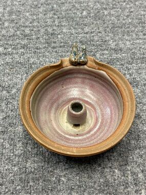 Studio Art Candle Holder with Two Blue Birds Of Happiness